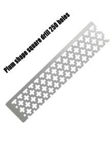 DIY Diamantmalerei Werkzeugregel 1/3 Stücke Pflaumenbüten Form Werkzeugregel geeignet für runde und quadratische Diamant-Handmalerei, Edelstahl Material Punktraster Regel, Diamantmalerei Werkzeug, das beste Werkzeug für handgemachte Diamant Positionskorrektur