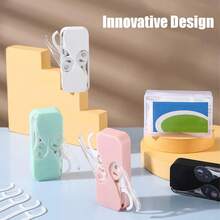 [4 Pack] Portable Floss Dispenser With 48 Dental Floss, Flosser Storage Box For Adults, Tooth Picks Holder Suitable For Tourism And Business Trips, White+Black+Pink+MintGreen - 1 - View 2