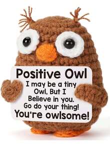 手工企鹅礼品、趣味钩针企鹅挂饰、减压鲨鱼、创意钩针蜜蜂/玉米环鼓励装饰配件、桌面装饰、积极座右铭卡、铜钥匙扣饰物、桌面多肉植物/蔬菜装饰、积极礼物 - 多種系列 - 查看 19