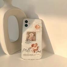Religious Vintage Rose Angel Case For IPhone 15 IPhone 16 IPhone 16 Pro Max