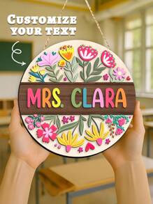 Personalized Teacher Name Door Sign2-Styles, Teacher Appreciation Gift, Custom Teacher Name Door Hanger, Classroom Decor, Teacher Gift, Welcome Sign,Back To School,School Supplies,School Supplies,Back To School,School Gift,For Office,For School,For Classroom,For Teacher Gifts,For University,For Colleague,For Dorm Rooms,For Teacher,For Boys And Girls,For Teenagers,Junior High School Students,Middle School Students,High School Senior High School Students,College Students,University Students,Freshman,Sophomore,Underclassmen