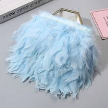 1m Turkey Feather Trim With Feathers Edge Craft Supply, Decoration Accessory For Stage Performance, Dance Costumes, Lamps - Multicolor - View 11