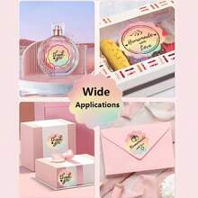 3 Rolls Thermal Colorful Label Paper, 50mm Self-Adhesive Label Paper, Compatible With Phomemo M110/M200/M220/ M221/M150/250/B3 Printer, For Flower Shop, Handmade DIY, Festival Gift DIY