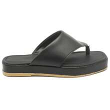 Women's Sandals Clogs Flip Flops Platform Comfortable Flat Neutral Outdoor Home - Black - View 4