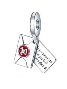 Disney Disney 100th Anniversary Enchanted Carriage Lab-Grown Rhinestone Charm Fits Bracelet Women 925 Silver Jewelry