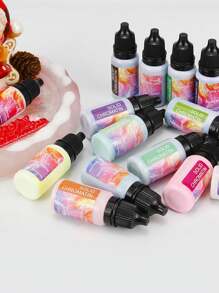 10 ml 24 couleurs Pigment de couleur unie macaron, agent colorant fait main pour la résine époxy, pour la peinture sur résine, la fabrication de dessous de verre, les bijoux artisanaux