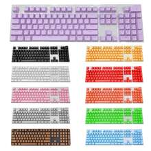 104pcs ABS Universal Mechanical Keyboard Keycaps DIY Ergonomic Blank Keycaps For Cherry MX Keyboard Replacement Backlit Key Cap - Grey - View 4