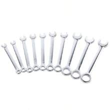 10pcs Mini Wrench Set, Metric & SAE Spark Plug Wrench Set, Open-End & Box-End Wrench Set, Small Wrench Set, Combo Wrench Set With Storage Bag, 4mm-11mm & 5/32"-7/16"