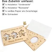 1/2 pièces Porte-monnaie et porte-cartes en bois fait main avec design de souris de dessin animé classique, convient comme cadeau d'anniversaire pour adultes, souvenir en bois unique, pour la célébration de la rentrée scolaire.