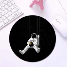 Mouse Pad com Base de Borracha Redonda, Mouse Mat Divertido, Adequado para Mouse de Computador Sem Fio de Mesa, Escritório, Laptop, Decoração, Lindo Presente de Suprimentos de Escritório para Mulheres e Meninas