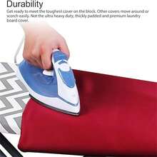 150 X 50厘米热反射熨烫板套替换熨烫垫套弹性边缘熨烫板套适用于标准板，防污 - 彩色 - 查看 2