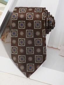 1 Stück Herren Krawatte mit Blumenmuster, vielseitig für Business und Lässig Wear, 7,5 cm Retro Jacquard Krawatte passend für Anzüge, Formelle Kleidung und vielseitige Outfits