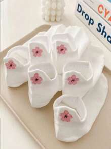 5 pares de calcetines versátiles para mujeres transpirables y que absorben la humedad, envío aleatorio