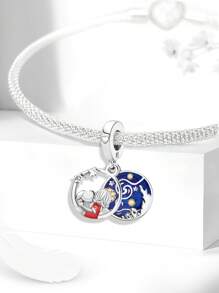 1 Pieza Colgante con diseño de mirar al cielo estrellado, apropiado para hacer pulseras, brazaletes y combinarlo con atuendos diarios como decoración de joyería para mujeres y niñas