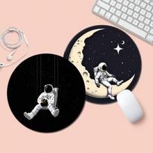 Mouse Pad com Base de Borracha Redonda, Mouse Mat Divertido, Adequado para Mouse de Computador Sem Fio de Mesa, Escritório, Laptop, Decoração, Lindo Presente de Suprimentos de Escritório para Mulheres e Meninas