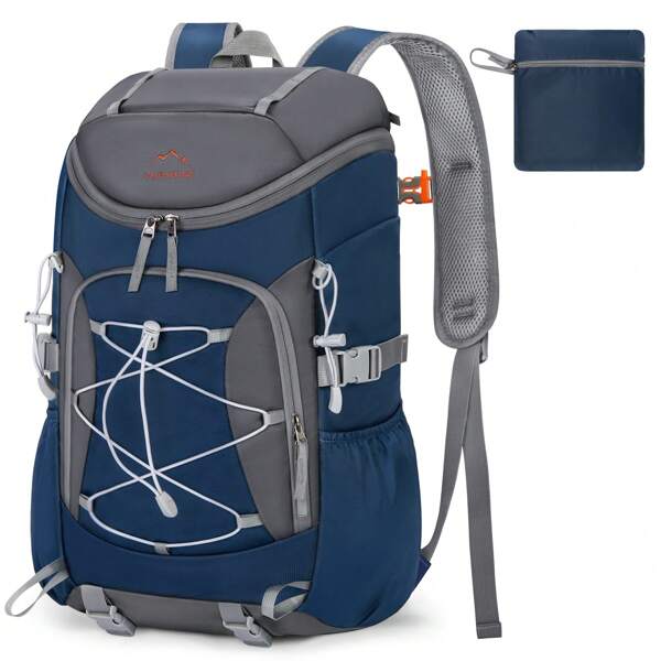 Wanderrucksack Herren Damen 40L Wasserdichter Rucksack Groß Trekkingrucksack Leicht Faltbarer Reiserucksack für Wandern Radfahren Camping Reisen Sport