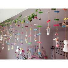 New  100Pcs Clos  String, 1.4Inch Wooden Clos Pins  98Ft Jute Twine, 10 Colors Photo Clips, All Baby Shower Dr Clips, Crafts Clos For Wedding, Birthday - 10 Color - View 9