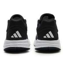 Adidas 女鞋跑步鞋DURAMO 10輕盈透氣日常戶外低筒繫帶運動鞋KJ4018 - 黑色 - 查看 4