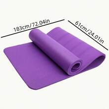 1 peça Tapete de Yoga, Espesso e Largo, Tapete de Dança e Exercício de Yoga Antiderrapante de Alta Densidade