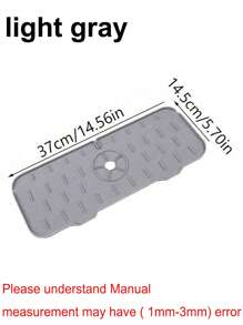 1pc Silicone Drain Mat, Kitchen & Bathroom Faucet Anti-Splash Sink Drain Mat
