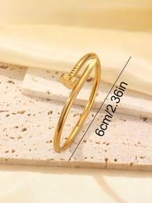 3pcs/Set 18k Gold Plated Stainless Steel 5-Flower Design Bangle Bracelet For Women, Summer Fashion , CZ Decorated, Waterproof & Fade Resistant, Suitable For Daily Wear, Parties And Gifts For Female Relatives & Friends