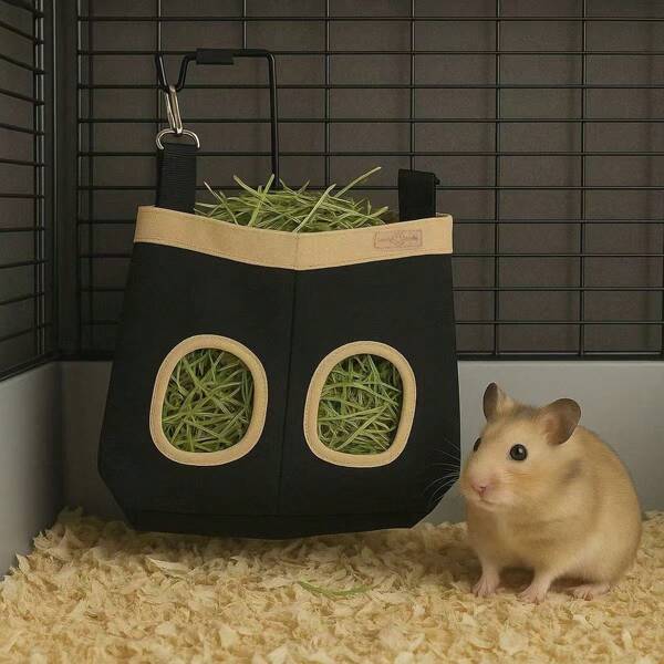 New Rabbit Hay Feeder Bag Grass Tray Chinchilla Guinea Pig Hanging Dry Grass Feeding Bag