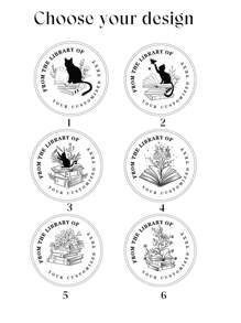 Timbro librario in legno personalizzato | Timbri di libreria personalizzati per acquirenti globali, Timbro di libreria in legno personalizzato | Timbri per libri personalizzati per amanti dei libri, Timbro per libri con fiori personalizzato in legno | Sigilli di libreria in legno per regali, ritorno a scuola, forniture scolastiche