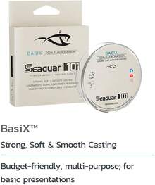 Seaguar 101 Basix - Línea de Pesca 100% fluorocarbono, Transparente - 15 libras - Ver 2