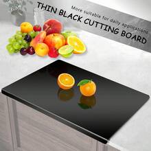 Cutting Board, Kitchen Home Restaurant Non-Slip Acrylic Black Transparent Cutting Board, Countertop Protector Cutting Board, Fruit Cutting Board, Kitchen Utensils, Apartment Essentials, Mother's Day Gift - màu đen - Xem 1