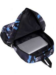 Fashion New Camouflage Three Pieces Package Junior High School High School Students Backpack Multi-Functional Messenger Bag Pencil Case Bag For School College