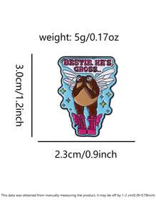 Insignia de rana ángel de "mejor amigo", diseño de rana con alas voladoras y ojos llorosos, es asqueroso... Regalo humorístico para mejores amigas y amantes de los anfibios