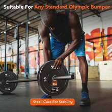 Weight Plates Set Of 2, 2-Inch Universal Fit,  Bumper Plates With Steel Insert For Strength Training, Rubber Weight Plates For Barbell Home Gym(10lb*2, 15lb*2, 25lb*2, 35lb*2, 45lb*2)  35/45/100/190/260LB  Weight Plates Set Of 2, 2-Inch Universal Fit,  Bumper Plates For Strength Training, Rubber Weight Plates With Steel Insert For Barbell Home Gym - 15LB*2 - Xem 7