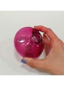DECORATIVE VASE HOME ORNAMENT HOME&CO BOTTLE GLASS 6x9x9cm PURPLE - 紫色 - 查看 5
