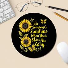 Mousepad Redondo com Base de Borracha Antiderrapante, Mousepad Engraçado, Adequado para Mouse de Computador Sem Fio de Mesa, Escritório e Casa, Suprimentos de Escritório Decorativos, Um Presente Adorável para Mulheres e Meninas
