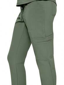 ¡Recomendado¡Uniformes Naturales para Mujer, Conjunto de Uniforme Médico Cargo Elástico y Fresco con 11 Bolsillos, Tallas Regulares y Pequeñas¡Producto de Temporada - Azul Marino (Azul marino verdadero) - Ver 8