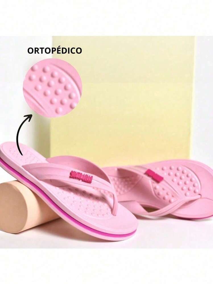 Women's Flip Flops Sandal Anatomical Orthopedic Non-Slip New Release - 淺粉色 - 查看 2