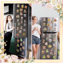 30pcs Cute Animal Rhinestone Diamond Painting Refrigerator Magnets, Botanical Crystal Art Fridge Magnet Set, Suitable For Beginner, Adults, DIY Home Decor, Housewarming Gifts - Multicolor - View 5