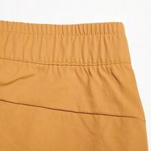Adidas 女士工装风宽松抽绳九分裤 HC2797 - 麥棕 - 查看 5