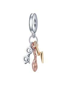 Disney Disney 100th Anniversary Enchanted Carriage Lab-Grown Rhinestone Charm Fits Bracelet Women 925 Silver Jewelry