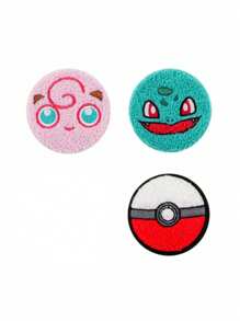 Set de 4 insignias de metal estilo anime Pika Genger - Prendedor de hierro, insignia coleccionable, decoración para bolsas - Para fans de anime y manga, regalo único para coleccionistas