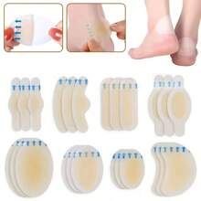 10Pcs Hydrocolloid Foot Patch Heel Stickers Anti-Wear Adhesive Pain Bandage First Aid Outdoor Camping Emergency Kits