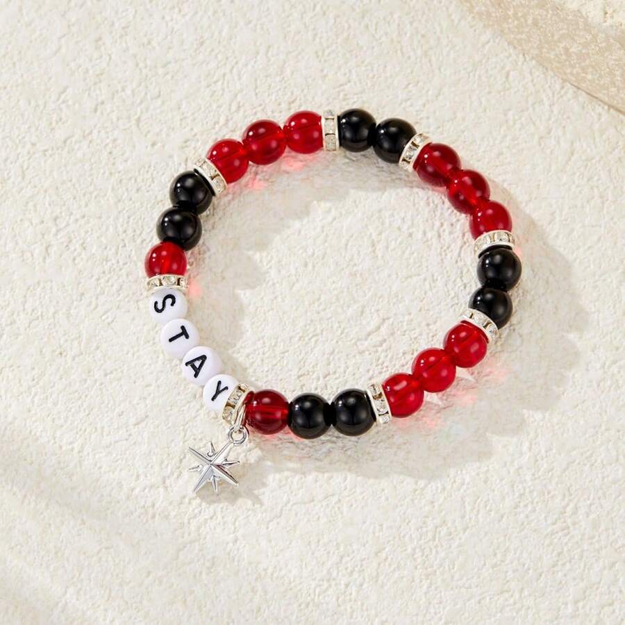 Stray Stay 手链 闪光雀斑脸部纹身套装 SKZ 韩流灵感周边 粉丝礼物 男女皆宜 - 1 - 查看 1