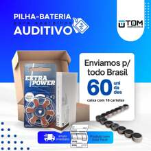 60 Baterias / Pilhas para Aparelho Auditivo EXTRA POWER - tamanho 312