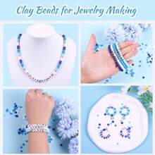1 Box 24/10 Compartments Clay Beads, Friendship Couple DIY Bracelet Jewelry, Faux Pearl, Polymer Clay, Turtle, Letter, Starfish, Seashell, Ocean Themed, Suitable As Cute Valentine's Day, Everyday Decorative Gifts