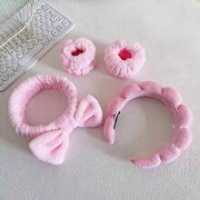1 Packung Spa Stirnband zum Gesichtwaschen oder für Gesichtsbehandlungen, Hautpflege Stirnbänder, Make-up Haarband Schwamm, Frottee Stirnbänder, Gesichtswasch Stirnband, Volumen Haarband für Sport oder Yoga, Mode Accessoires für Frauen und Mädchen, tolle Geschenke, weiß, Haarband Stirnband für Frauen, Haraccessoires, Haarreifen