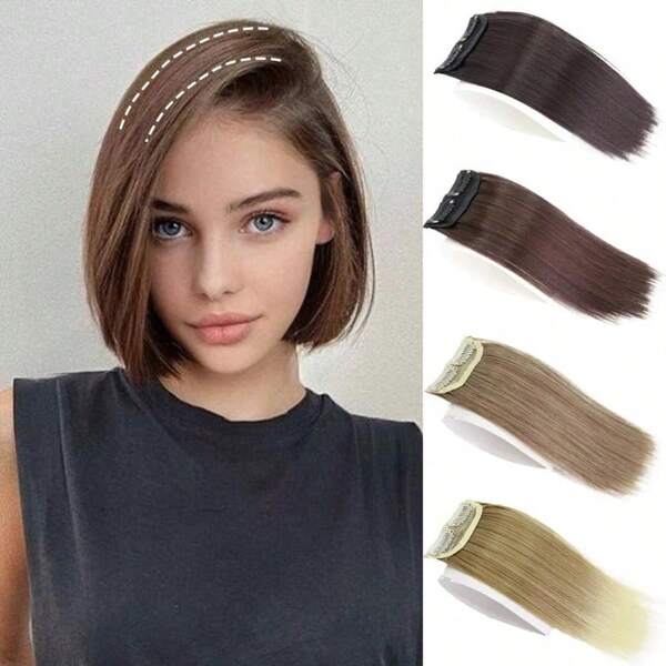 Mini Clip Piece 30cm Invisible Hair Pads For Women Hair Extensions 2 Cllips On Hairpieces