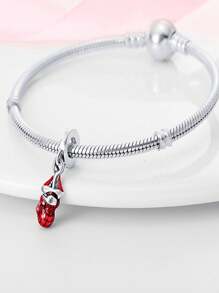 Disney Dije de carroza encantada con diamante cultivado en laboratorio para el 100th aniversario de Disney, apto para brazaletes de mujer, joyería de plata 925