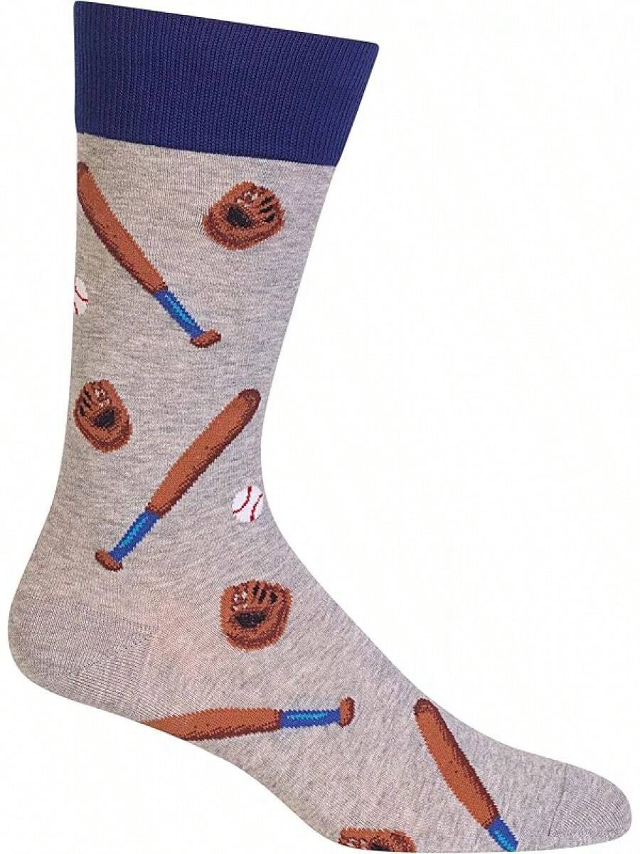 Hot Sox - Calcetines conversacionales para hombre - Gris - Ver 1