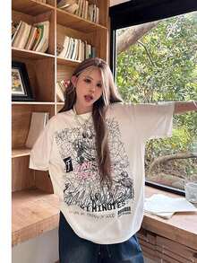 Women T-Shirts - 白色 - 查看 3