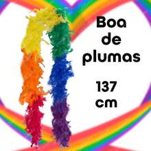 GRUPO CARNAVALLIA Boa Accessory Soft Feathers Pride Party  Pride Plush Arociris - 彩色 - 查看 2